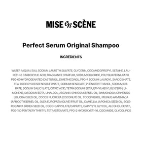 Mise En Scene finished hair in studio showing glossy smooth results