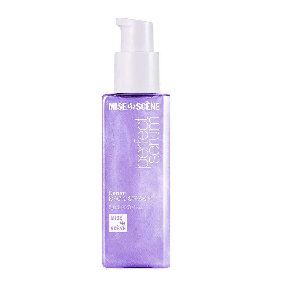 Mise En Scene front bottle showing sleek packaging and product benefit