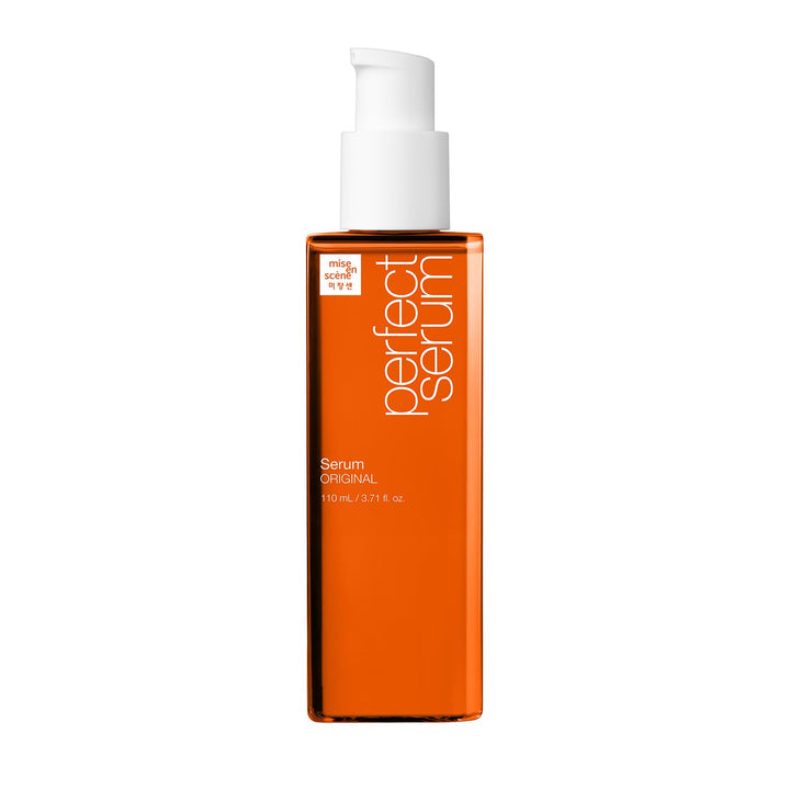 Mise En Scene front bottle view showing sleek packaging and product benefit
