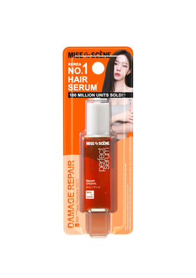 Mise En Scene front packaging showing compact travel bottle and brand name for convenience
