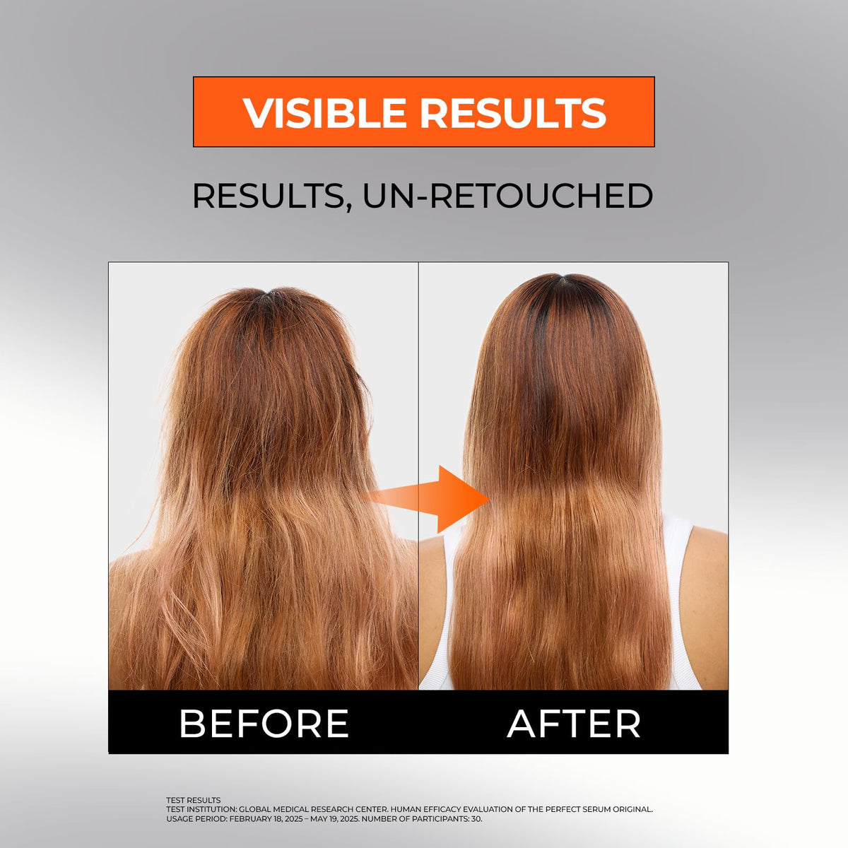 Mise En Scene serum spread on palm illustrating easy application and non-greasy finish