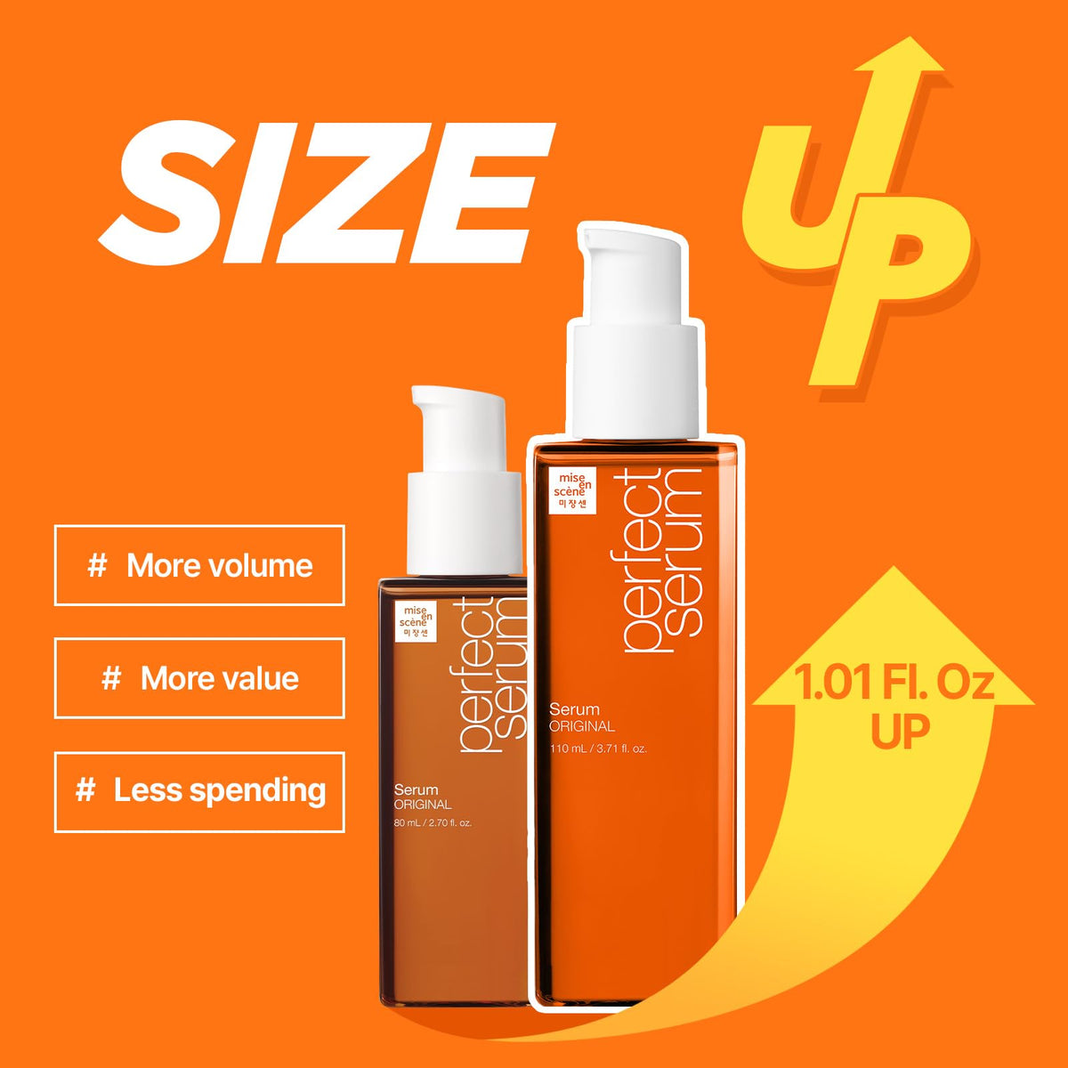 Mise En Scene pump close-up highlighting easy dispensing and control