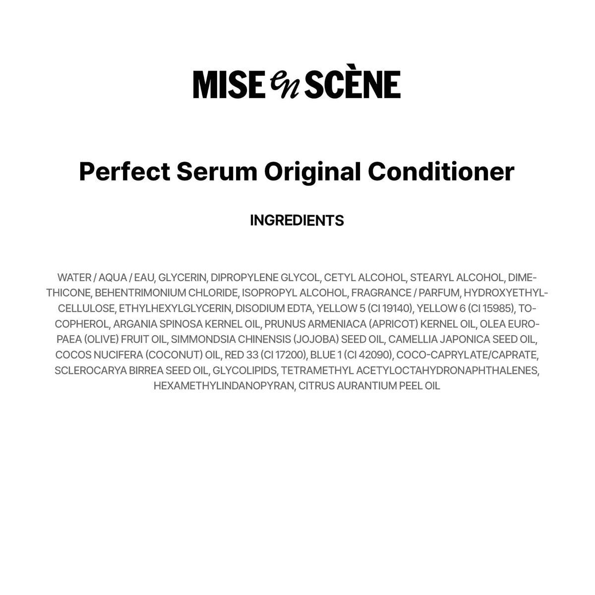 Mise En Scene label and 17.92 fl oz scale showing value and size benefit