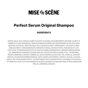 Mise En Scene bottle in hand for scale showing 17.92 fl oz travel-friendly size