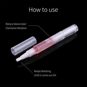 Miss Forever applying oil to cuticle to soothe hangnails and hydrate skin
