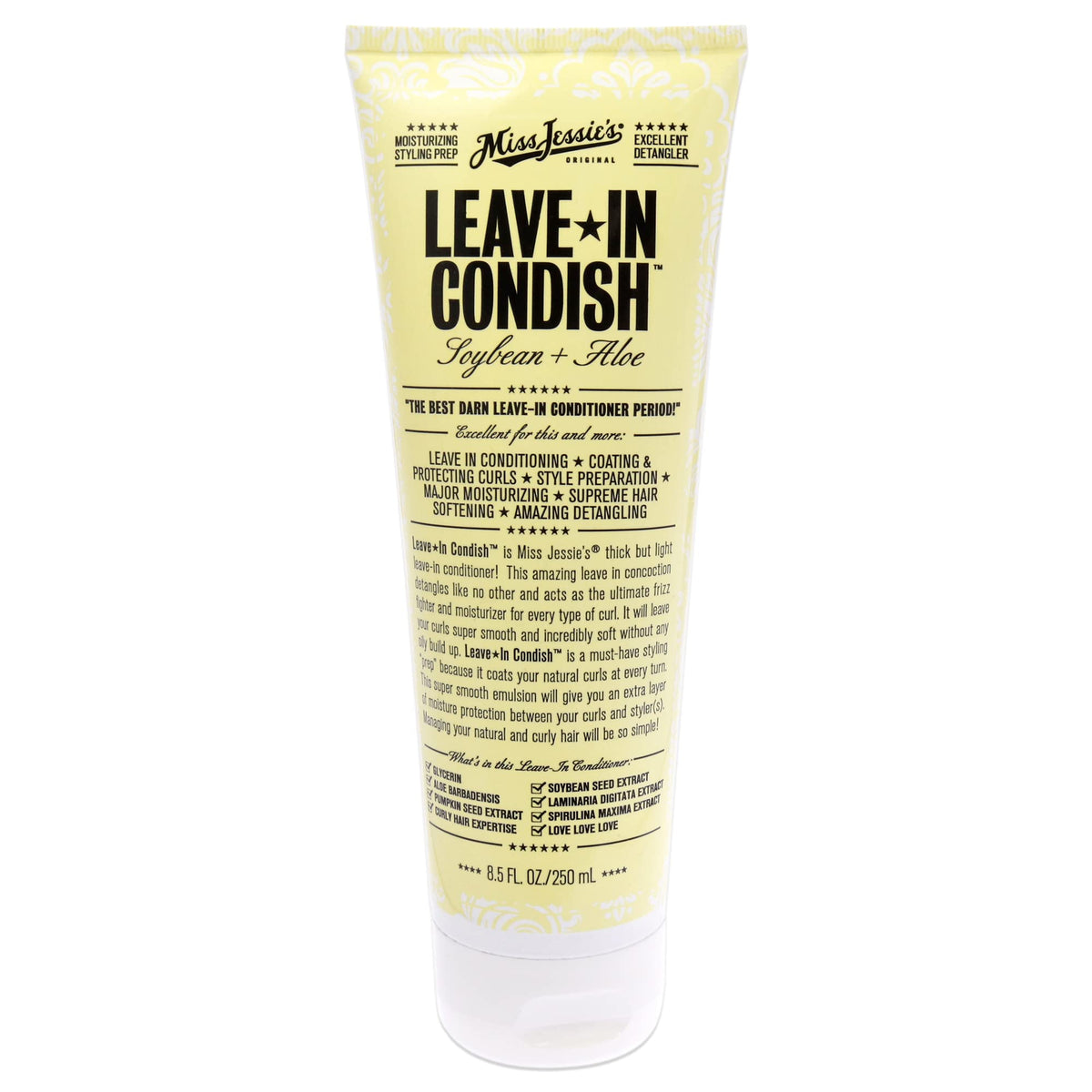 Miss Jessie's front packaging showing bottle and clear product benefits