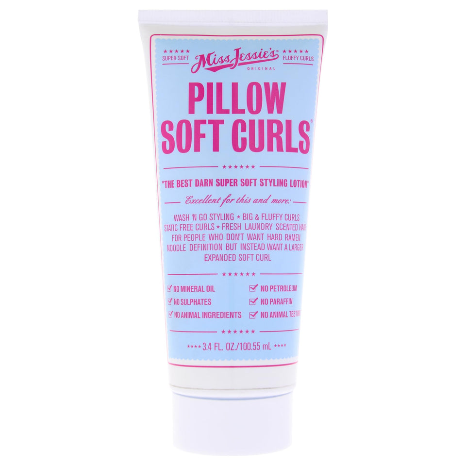 Miss Jessie's front packaging showing product and size for easy identification and soft-hold benefit