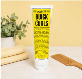 Miss Jessie's jar on bathroom shelf suggesting everyday styling convenience