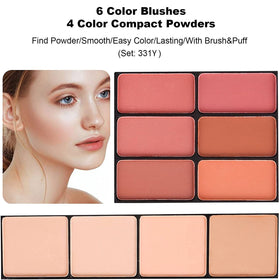 MISS ROSE M built-in mirror and compact powders, convenient touch-ups
