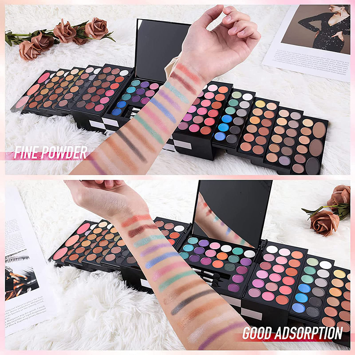 MISS ROSE M open palette with 148 shades offering versatile color options