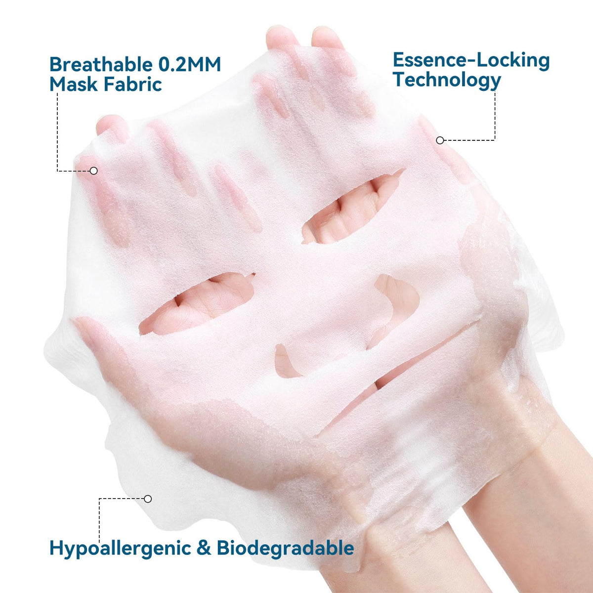 MISSEDSEN size scale next to hand showing individual sheet dimensions
