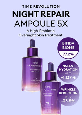 MISSHA ampoule dropper releasing serum, highlighting fast-absorbing texture and hydration
