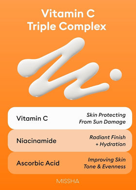 MISSHA application on skin demonstrating non-sticky, matte effect