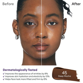 MISSHA arm swatch of No.45 Deep Mocha showing cool deep undertone match