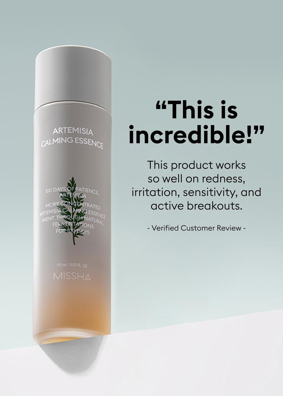 MISSHA essence on a bedside counter in night routine showing soothing ritual benefit