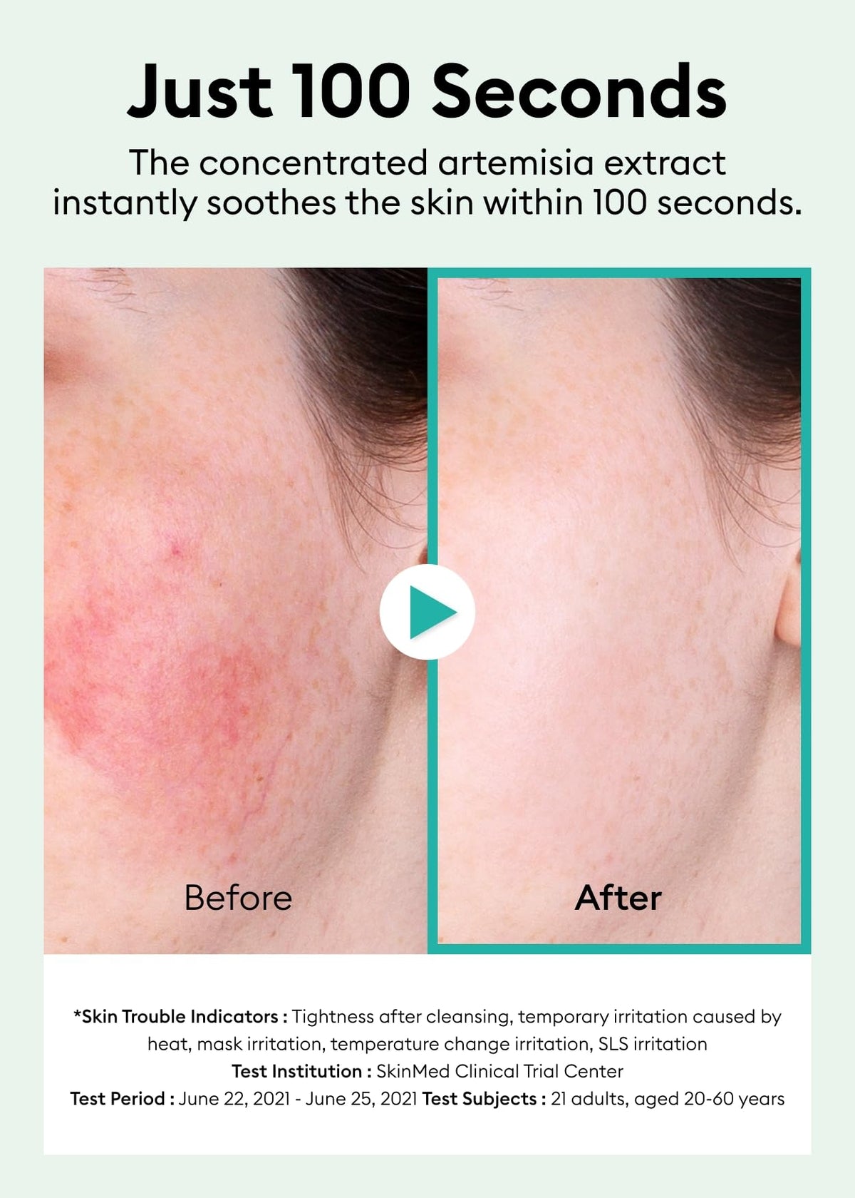 MISSHA texture drops on skin showing lightweight absorption and soothing effect