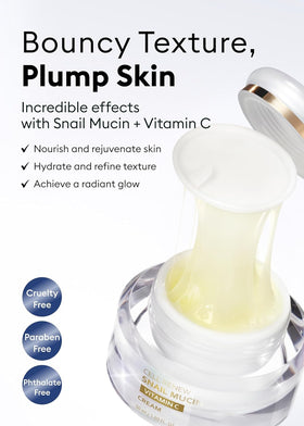 MISSHA close-up of mucin strand texture, highlights concentrated smoothing benefit