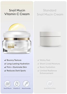 MISSHA ingredient label view, displays snail mucin and Vitamin C transparency benefit