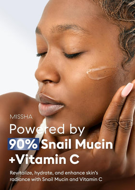 MISSHA open jar displaying gooey cream texture, demonstrates rich hydration