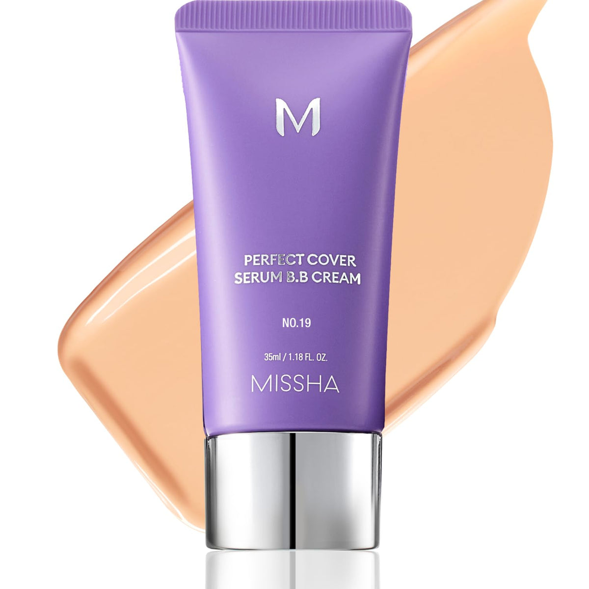 MISSHA front packaging No.19 Ivory showing product tube and label for easy recognition
