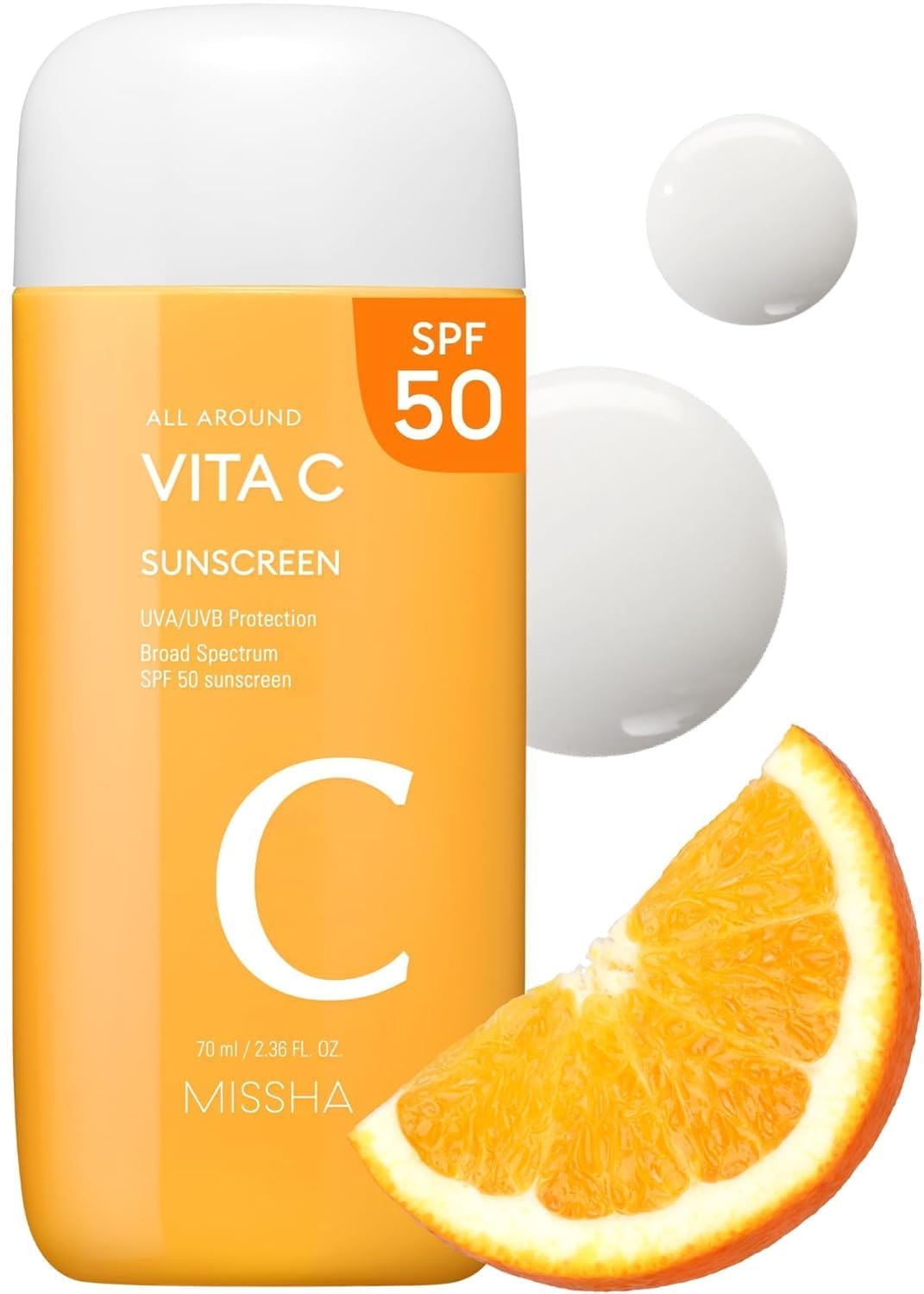 MISSHA front packaging tube showing SPF 50 and lightweight benefits