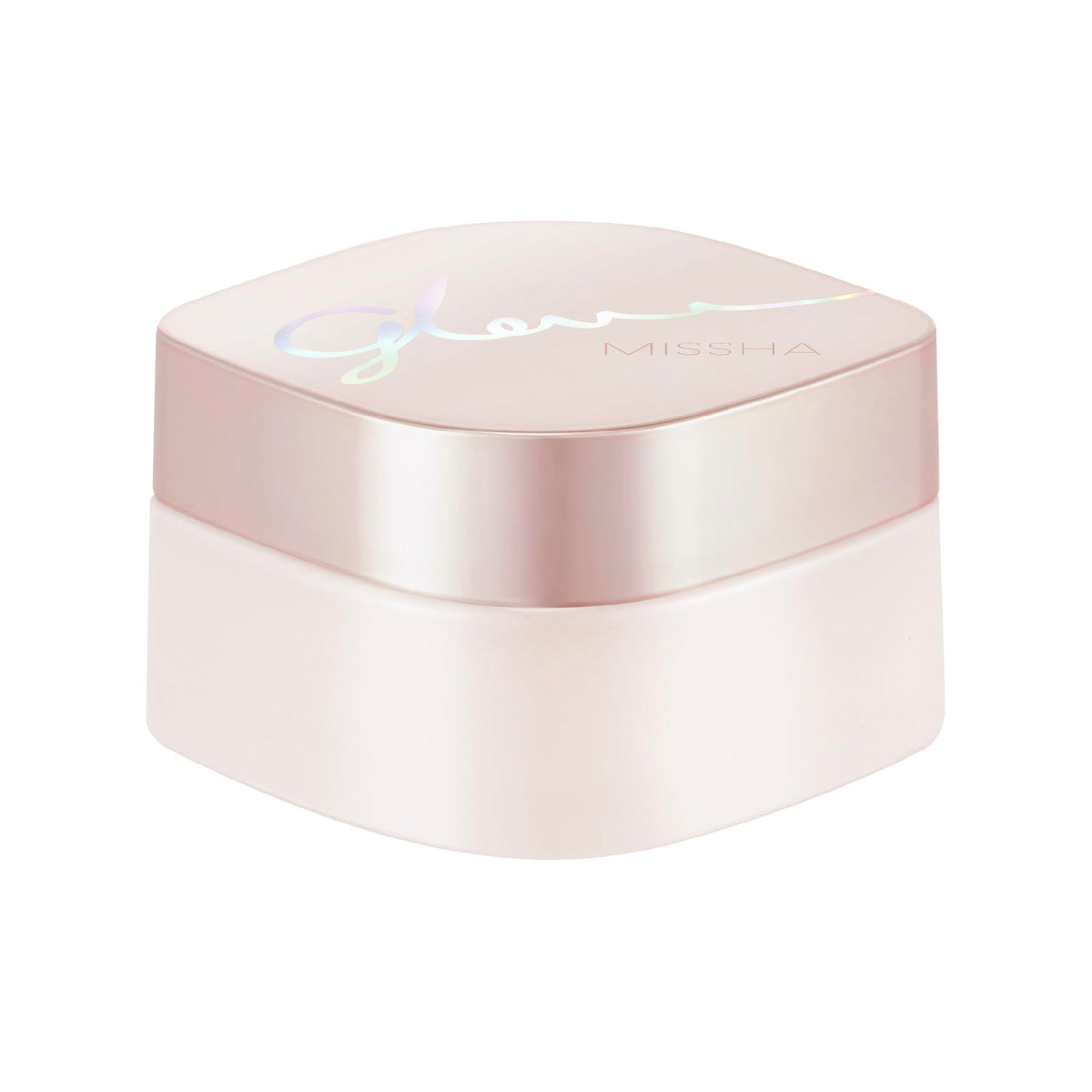 MISSHA jar front view showing sleek packaging and glow benefit