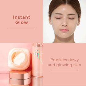MISSHA applied under foundation illustrating smoother makeup finish benefit