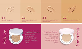 MISSHA foundation swatched on hand showing blendability and natural finish