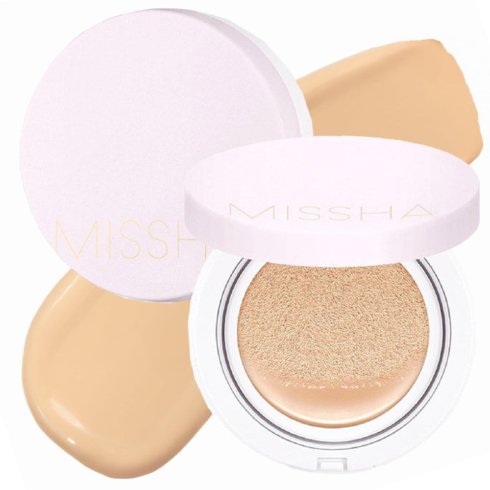 MISSHA compact front view showing sleek design and travel-friendly portability