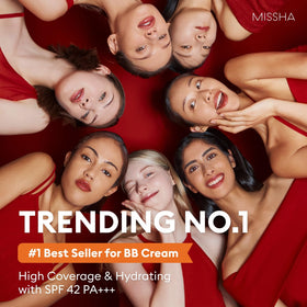 MISSHA open tube with cream texture illustrating smooth blendability