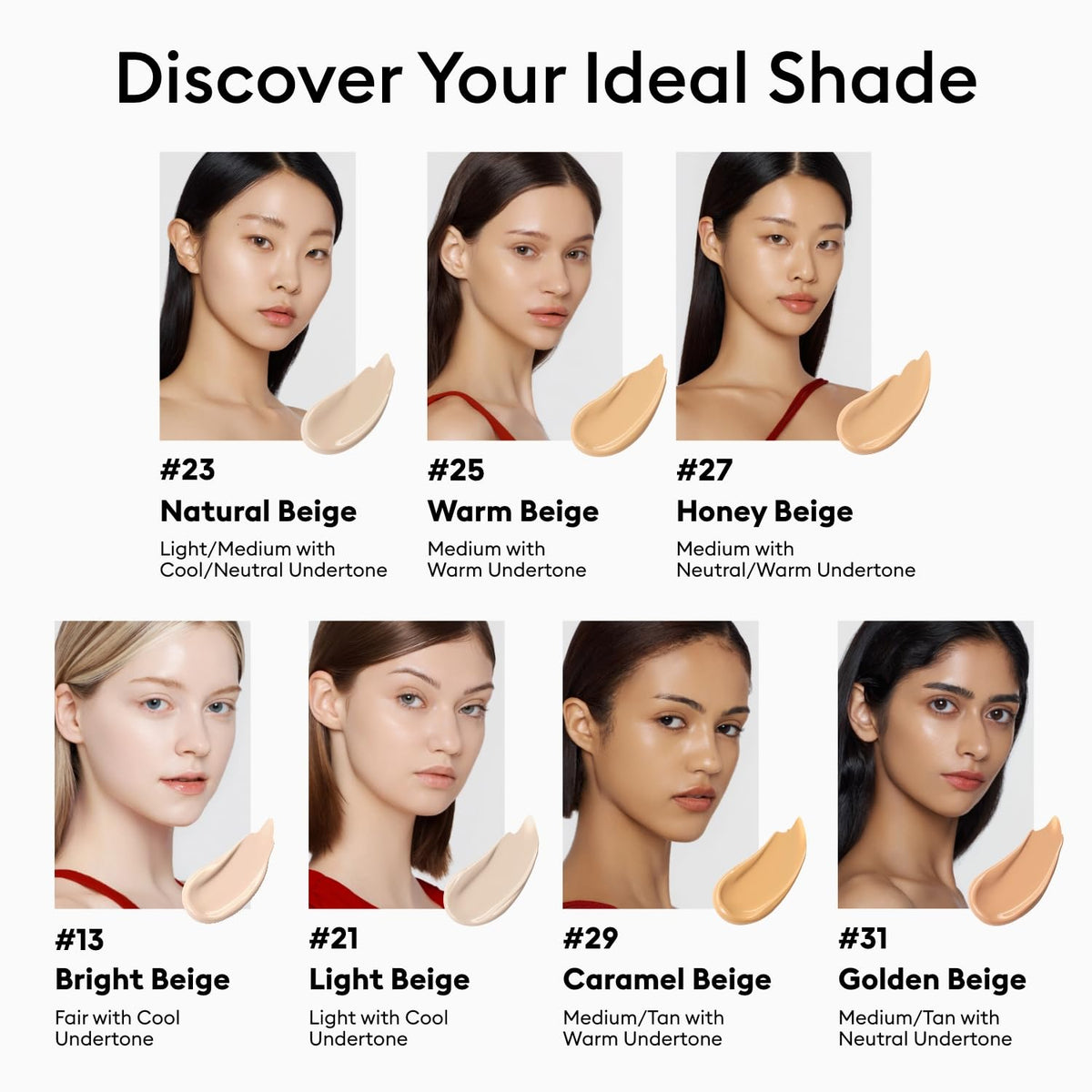 MISSHA after-blend comparison showing evened skin tone and smoothing benefit