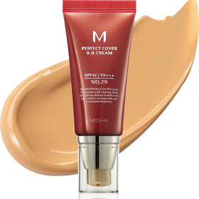 MISSHA front packaging showing shade No.29 Caramel Beige and SPF benefit