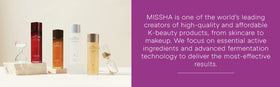 MISSHA before and after texture comparison, illustrates smoother skin benefit