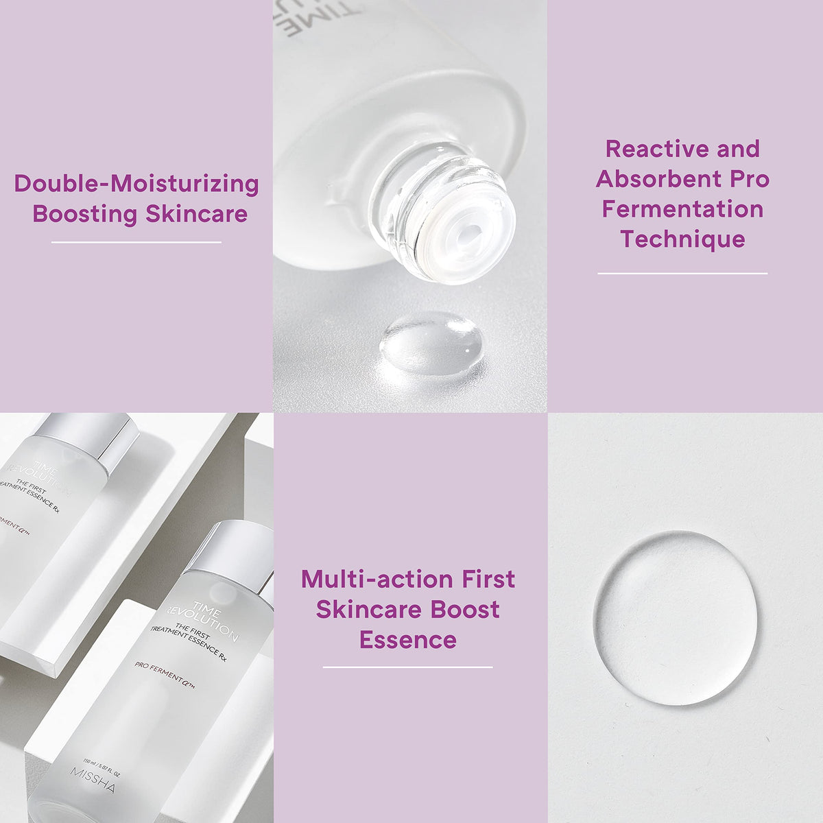 MISSHA bottle label detail, clear view of product name and potency benefits