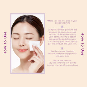 MISSHA essence on hand for scale, shows lightweight hydrating finish