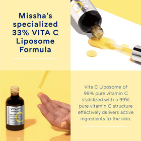 MISSHA dispensed serum on hand showing consistency and quick absorption benefit