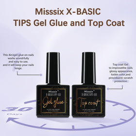 Misssix application demo pressing a tip on nail for fast DIY finish