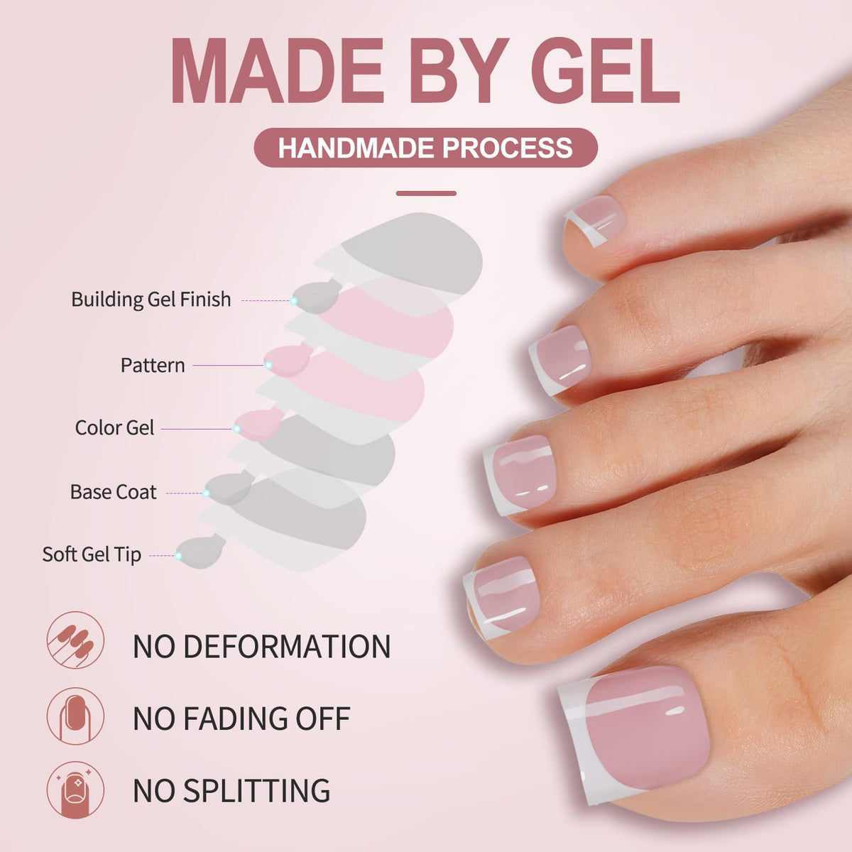 Misssix application in use on foot demonstrating quick salon-style result