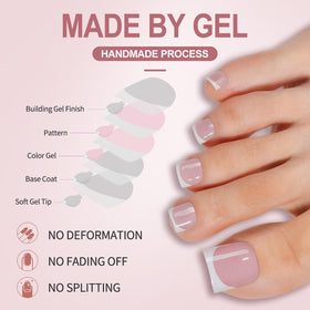 Misssix application in use on foot demonstrating quick salon-style result