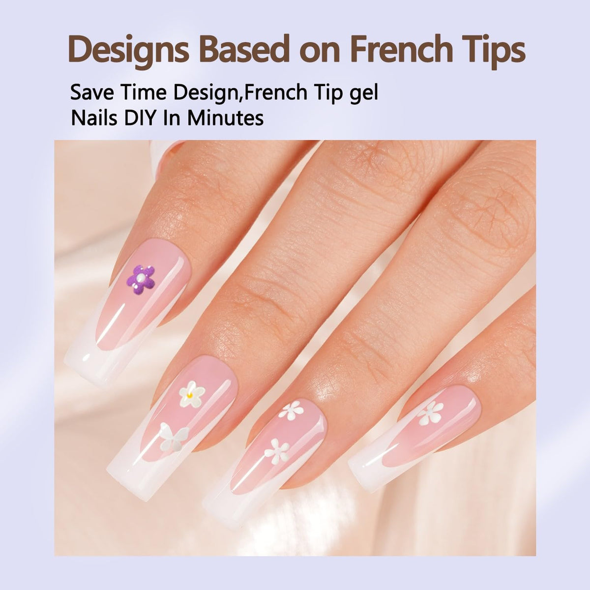 Misssix demonstration of applying press-on with glue for quick salon results