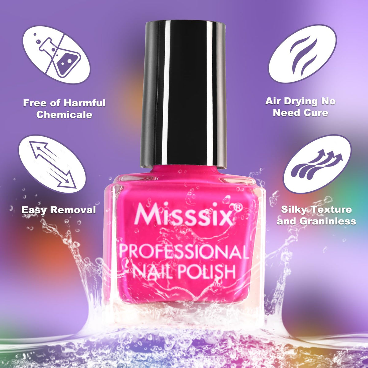 Misssix bottle size comparison next to coin showing mini travel-friendly convenience