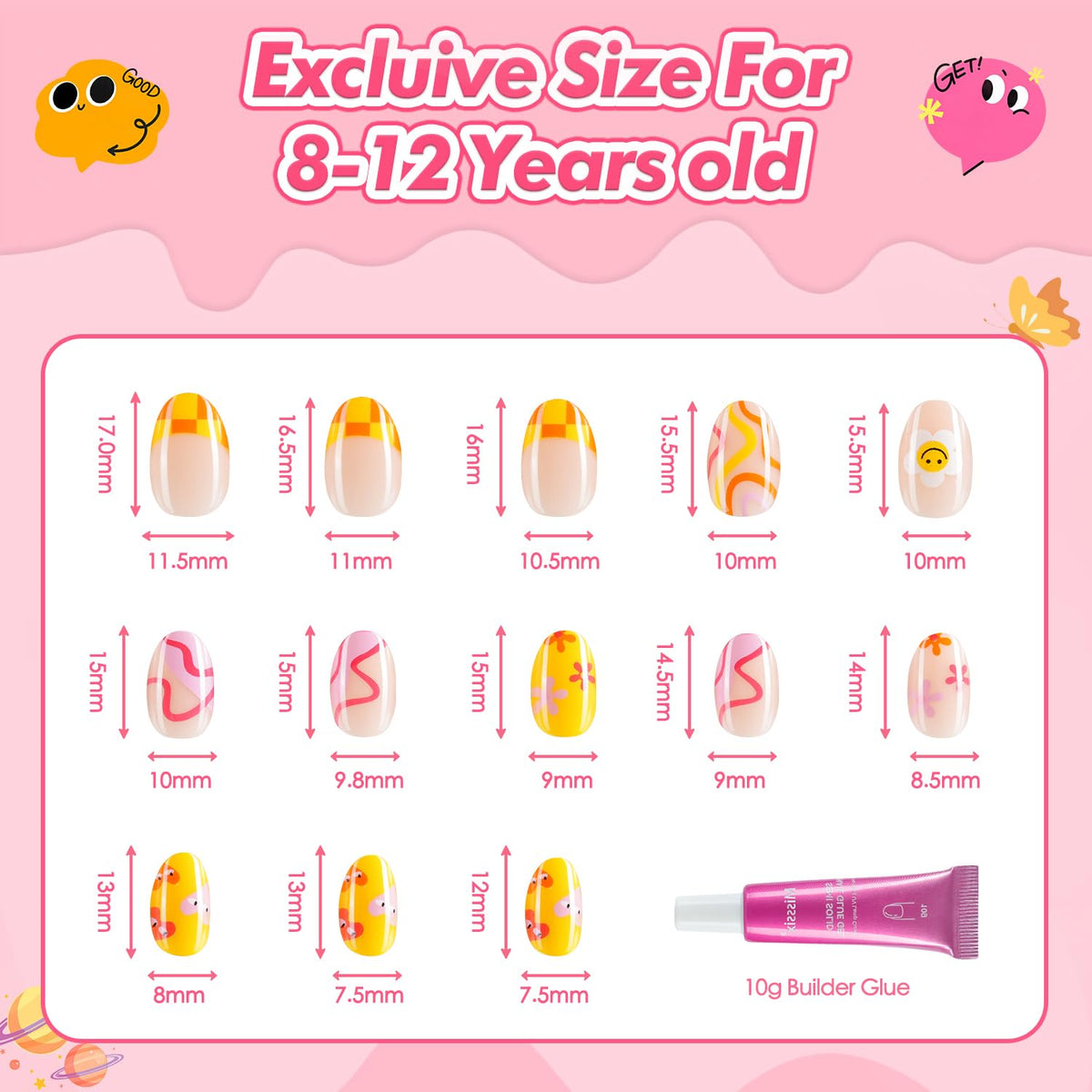 Misssix flexible nail base close-up, gentle on small nail beds