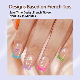 Misssix reinforced front edge detail reducing chip and bend for longer-lasting nails