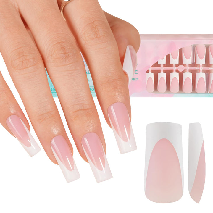 Misssix front packaging showing 150-piece deep French gel tips for fast manicures