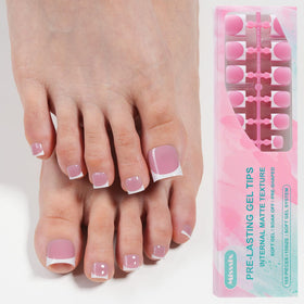 Misssix front packaging showing 150-piece French toe nail kit, quick salon results