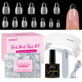 Misssix front packaging showing the full gel nail kit and contents for easy setup