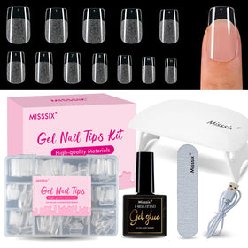 Misssix front packaging showing complete gel nail kit for easy at-home manicures