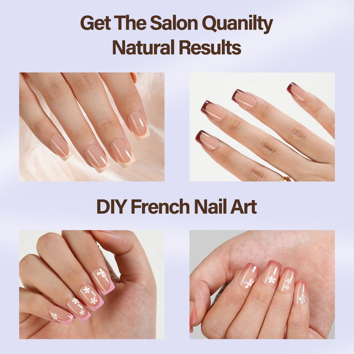 Misssix press-on nails being glued on showing quick at-home application