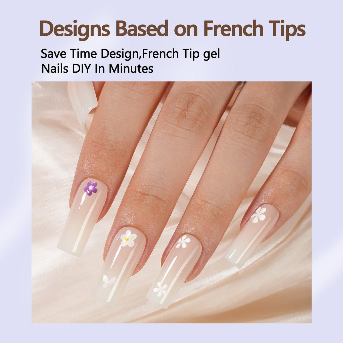Misssix press-on nails being applied quickly for time savings