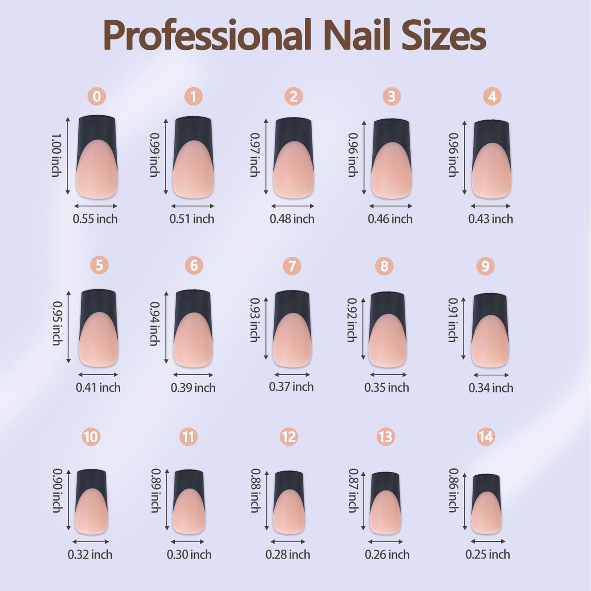 Misssix long square French finish on hands showcasing polished, salon look